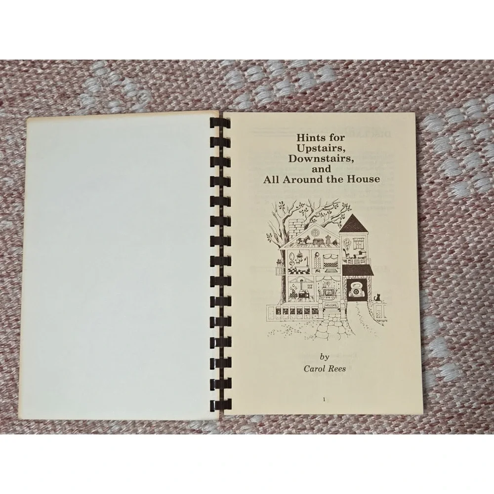 Hints for Upstairs, Downstairs, and All Around the House! Vintage 1992‎ Spiral.